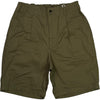 Crinkle Cotton Olive Short