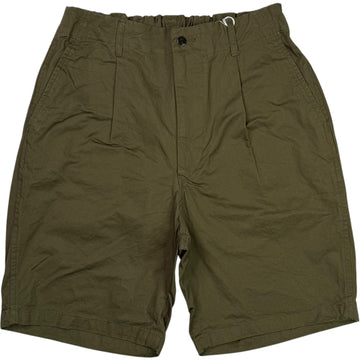 Crinkle Cotton Olive Short