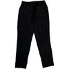 Crinkle Wool Linen Black Trouser