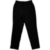 Crinkle Wool Linen Black Trouser