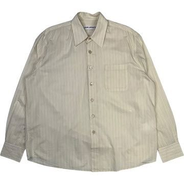 Above Shirt Faded Bone Windstripe Lyocell