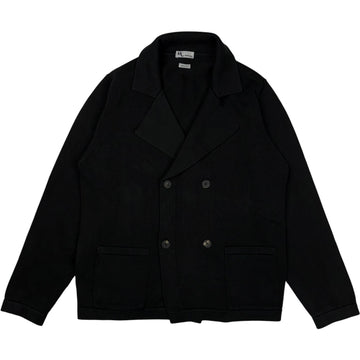 Aambrogio Cotton Black Knitted Blazer