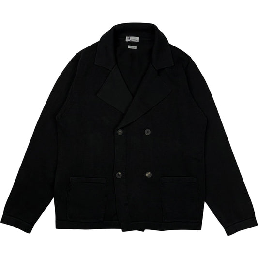 Aambrogio Cotton Black Knitted Blazer