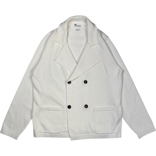 Aambrogio Cotton Panna Knitted Blazer