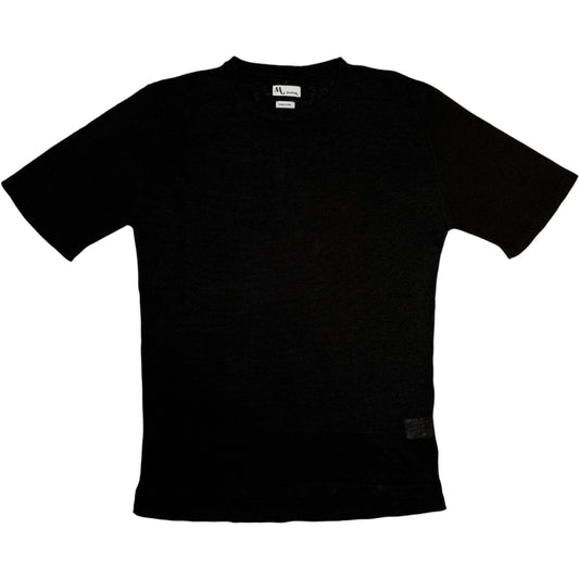 Aalfeo Tu Linen Black T-Shirt
