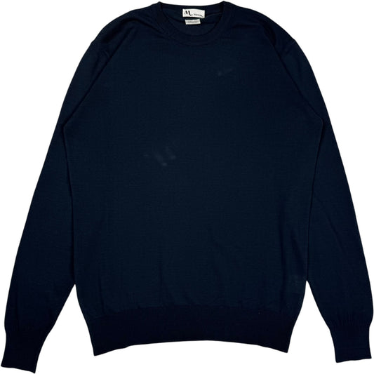Aalfeo ML Cotton Navy Long Sleeve T-Shirt
