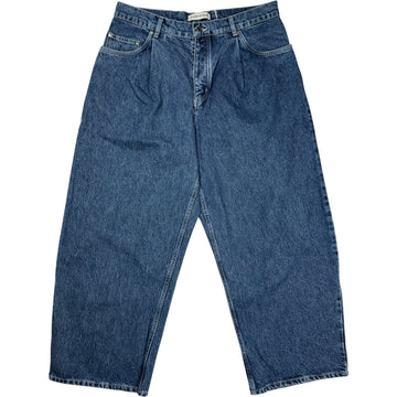 Duma Pleated Denim Worn Denim