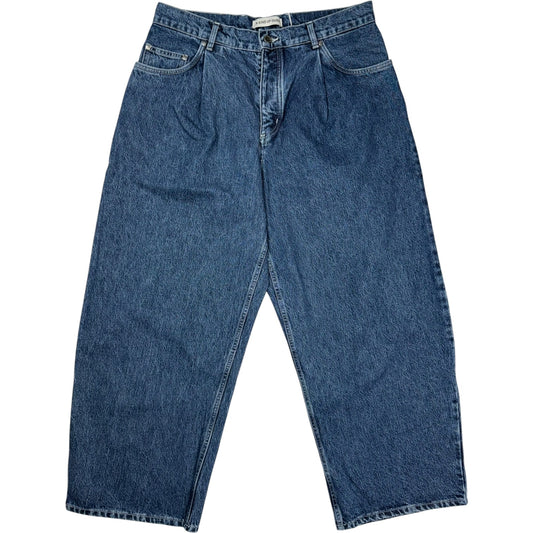 Duma Pleated Denim Worn Denim