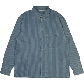 Gusto Shirt Distressed Stripe Denim