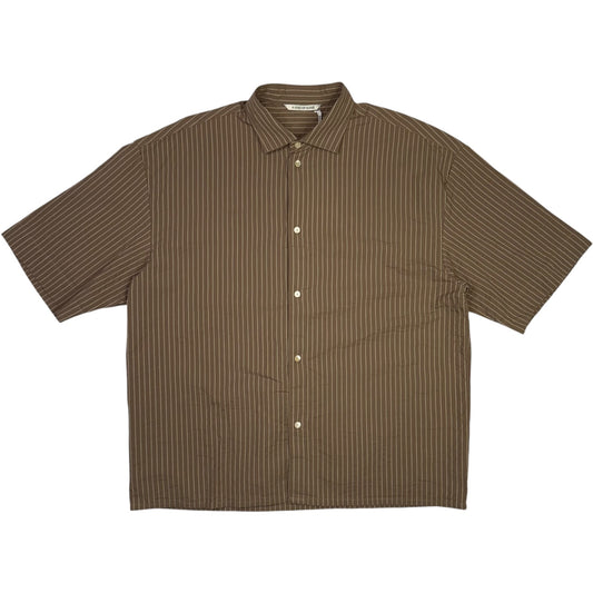 Bantu Shirt Cocoa Seersucker Stripe