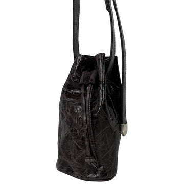 Ndogo Bag Crinkled Ebano