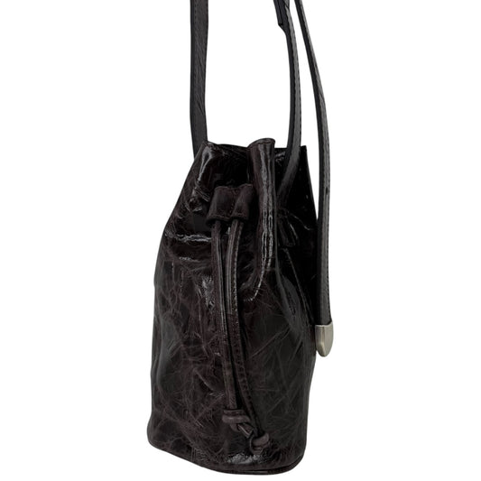Ndogo Bag Crinkled Ebano