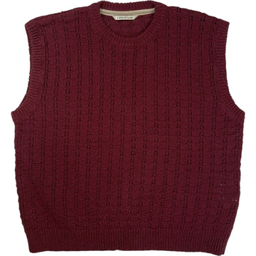 Tembe Knit Vest Aubergine Cotton Boucle