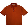 Basin Knit Polo Burnt Orange