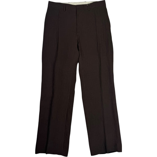 Tailored Wide Trousers Burnt Umber