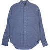 Blue Chambray Dobby Stripe Shirt