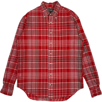 Red Madras One Pocket Shirt
