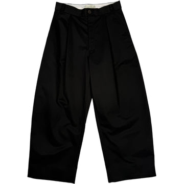 Sorte Deep Pleat Volume Pant Black