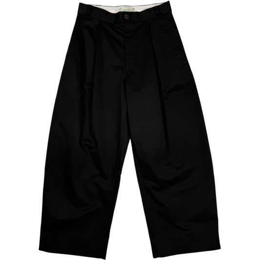Sorte Deep Pleat Volume Pant Black