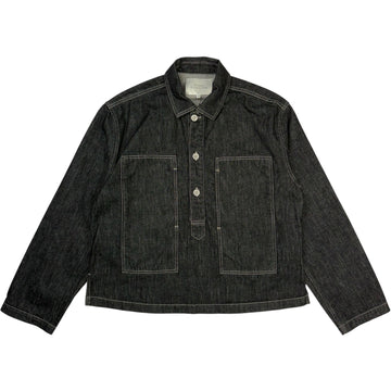 York Popover Denim Shirt Black White Weft