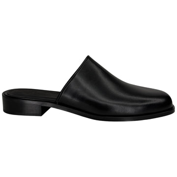Barlow Soft Leather Mule Black