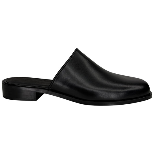 Barlow Soft Leather Mule Black