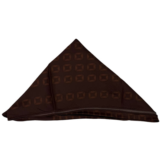 Aalbatro Silk Printed Scarf Brown