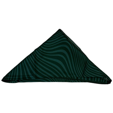 Aalbatro Silk Printed Scarf Green Stripe