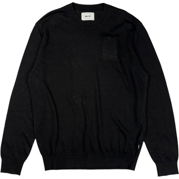 Ted Crew Neck Knit Black Linen