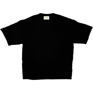 Ryan T-Shirt Black Cotton Linen