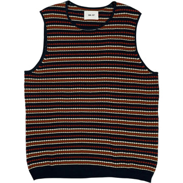 Bari Tank Navy Multi Cotton