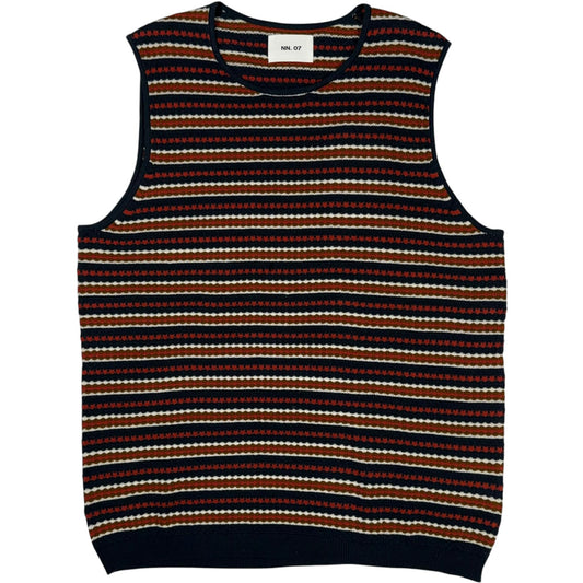 Bari Tank Navy Multi Cotton