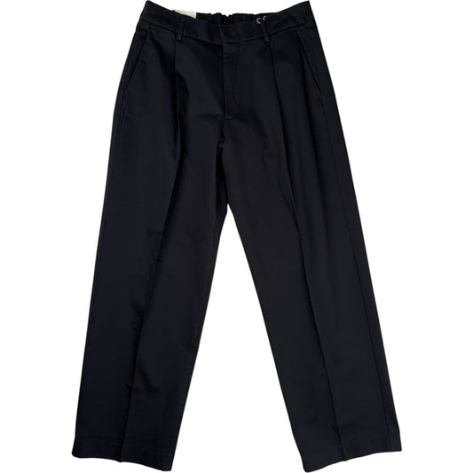 Kay Trousers Navy Blue Cotton