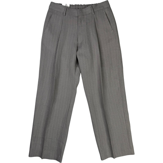 Kay Trousers Grey Stripe Linen