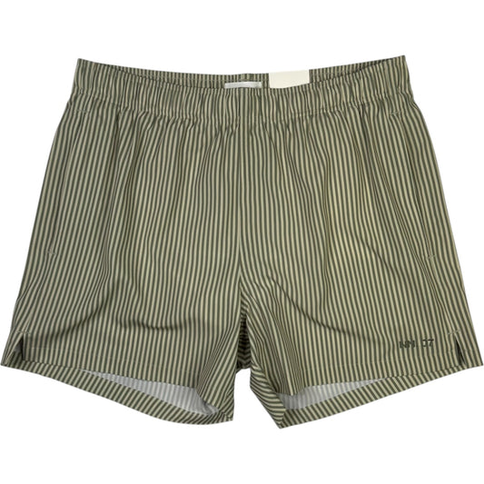 Holiday Swim Shorts Green Stripe Recycled Polyester