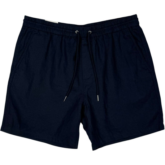 Gregor Shorts Navy Blue Linen