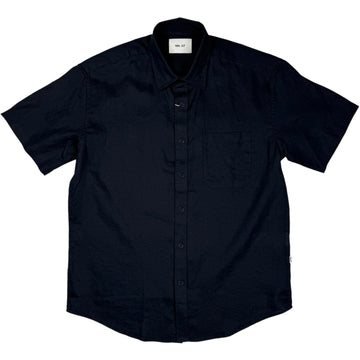 Deon Shirt Navy Blue Linen