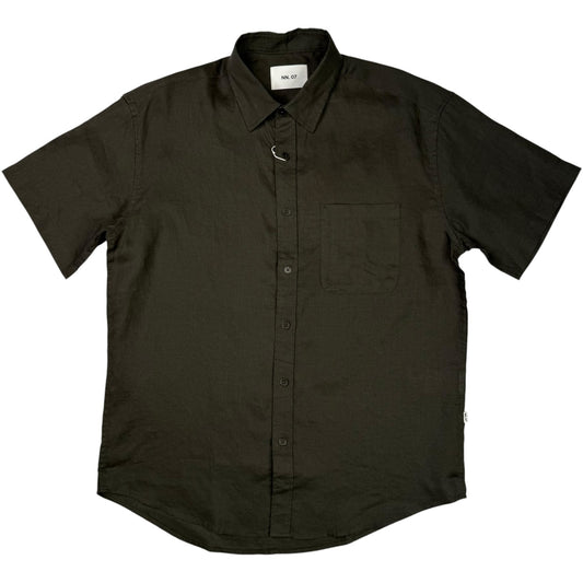 Deon Shirt Dark Army Linen