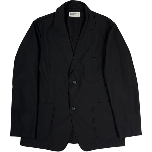 Two Button Jacket Tropical Suiting Black
