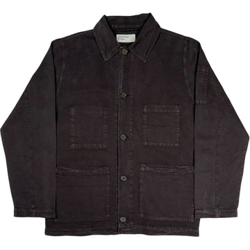 Coverall Jacket Lyocell Linen Mix Licorice