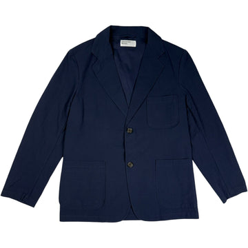 Two Button Jacket Derby Stripe Navy