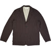 Two Button Jacket Chester Stripe Brown