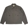 S130 Jacket Linen Slub Weave Mid Grey