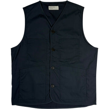 City Waistcoat Recycled Poly Tech Navy