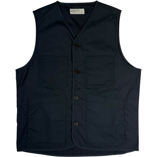 City Waistcoat Recycled Poly Tech Navy