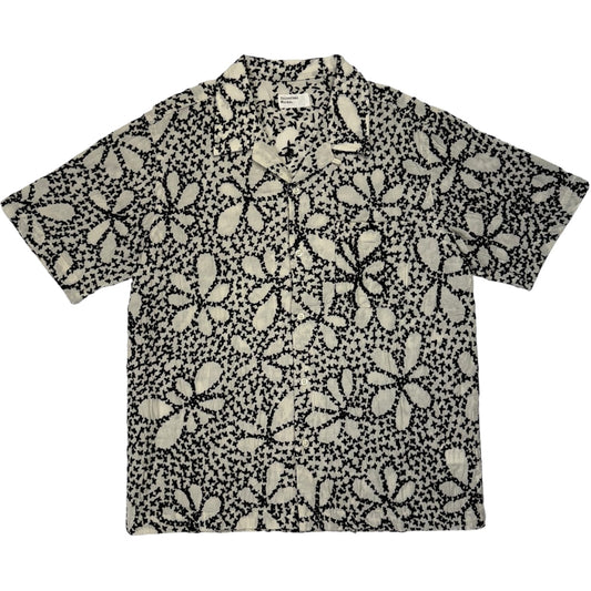 Road Shirt Kantha Flower Ecru/Black
