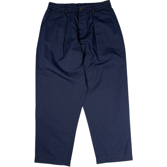 Oxford Pant Linen Slub Weave Navy