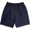 Pleated Track Short Peached Poplin Navy