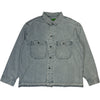 Raw Hem Overshirt Washed Indigo