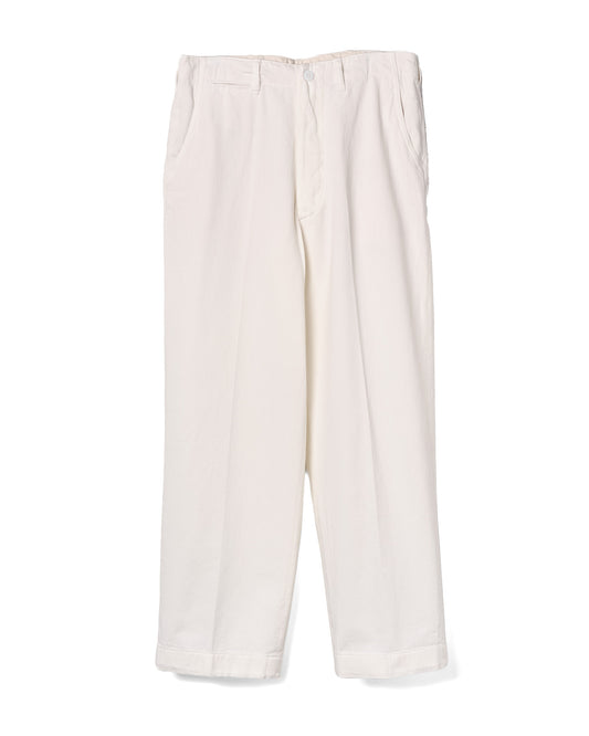 Drill Officer Trouser Cotton Ecru